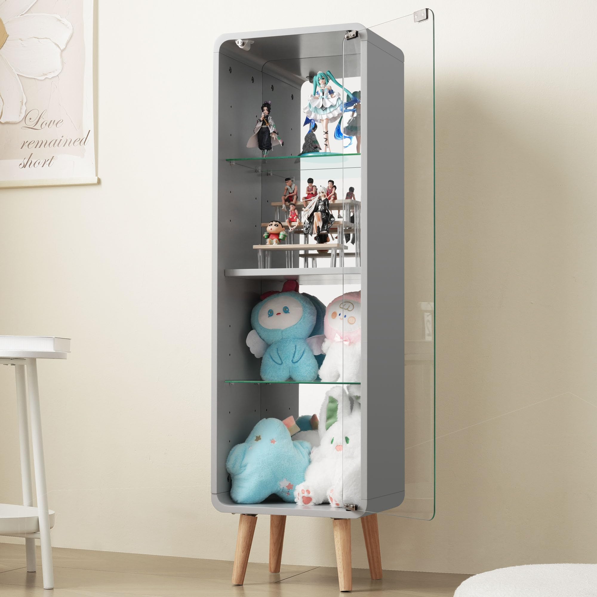 Amazon.co.jp: ショーケース ガラスケース フィギュア 棚 ガラス