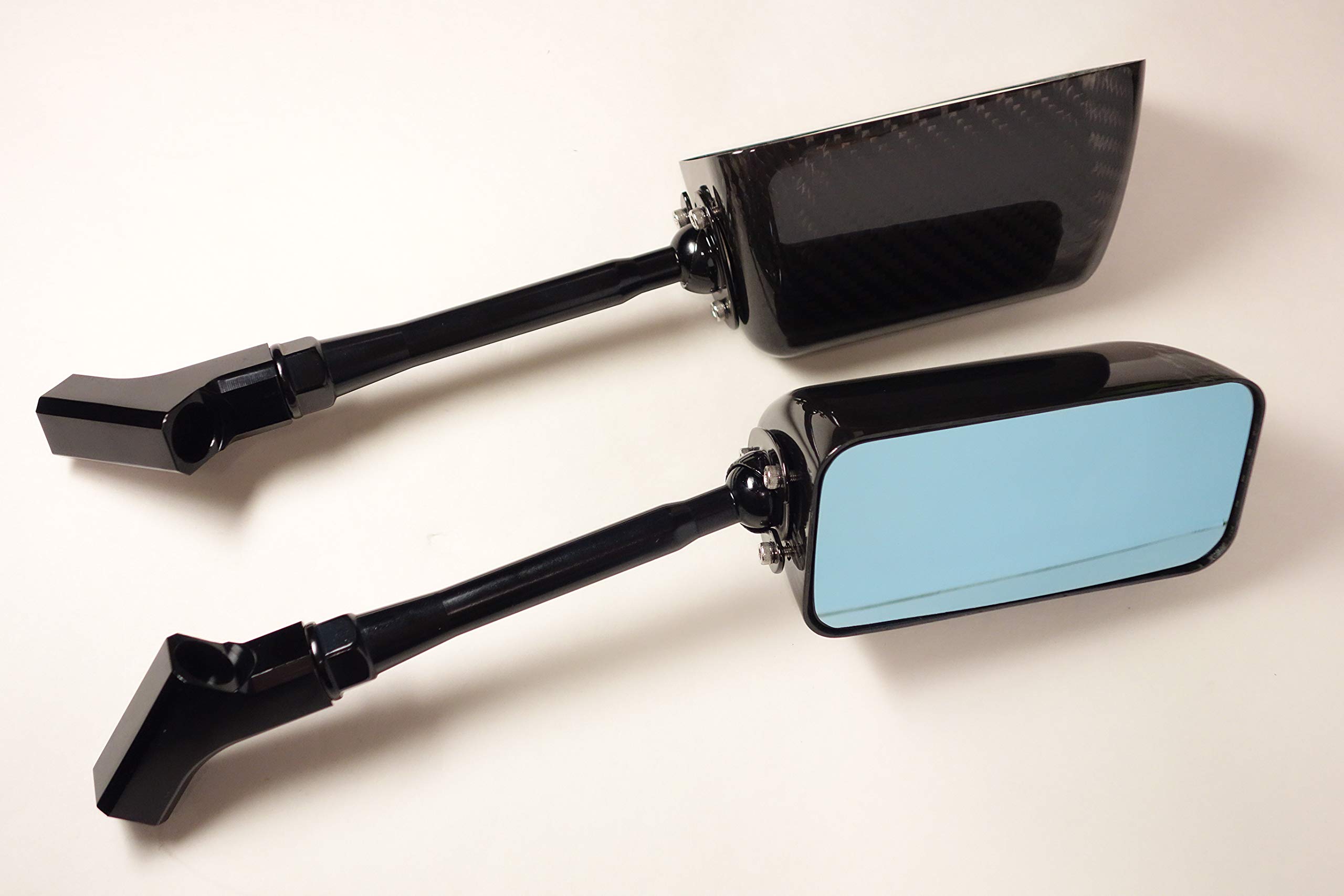 Amazon | 【SIMOTA正規品】カーボンバックミラー 【長方形・ブルー