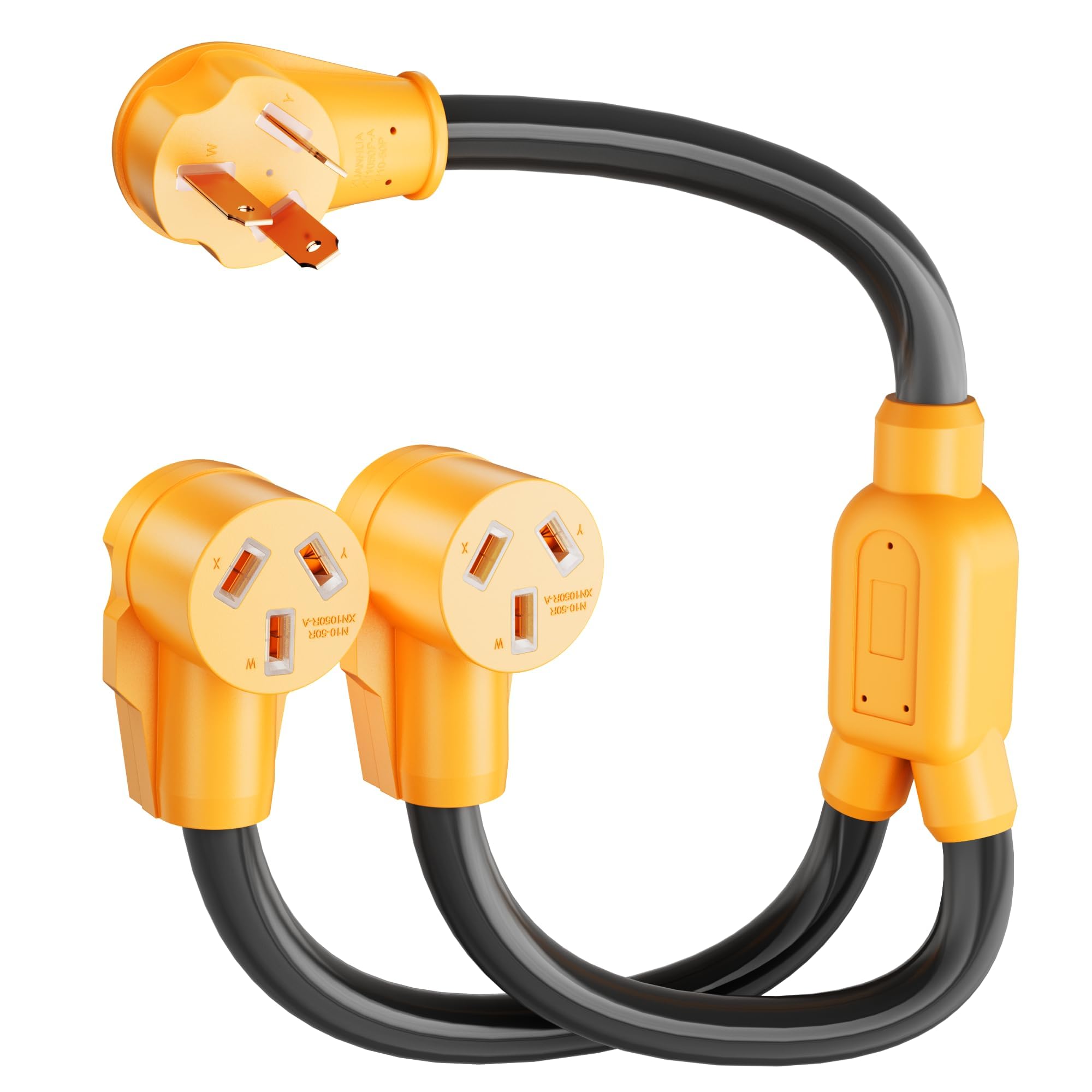 Amazon.com: MECMO NEMA 10-50P to 2X 10-50R Y Splitter, Range Power