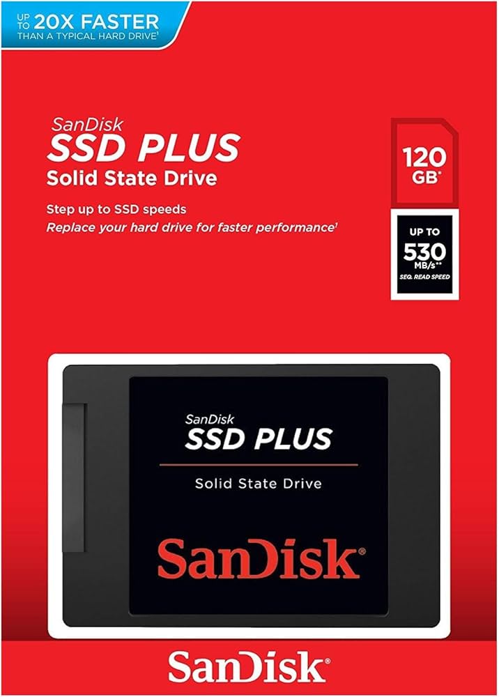 Amazon | SanDisk 内蔵 2.5インチ SSD / SSD Plus 120GB / SATA3.0 / 3