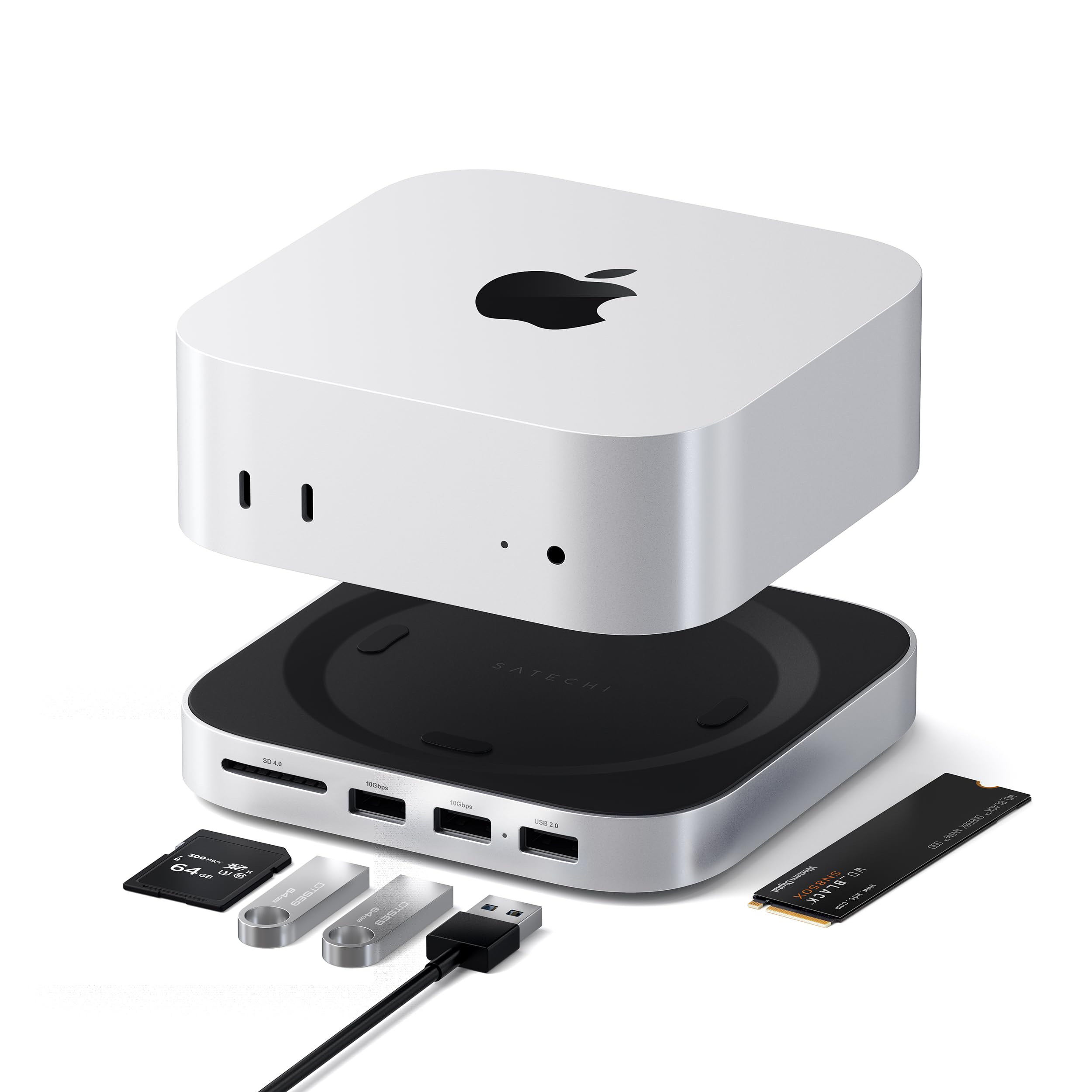 Amazon.com: Satechi Mac mini M4 Hub & Stand with NVMe SSD