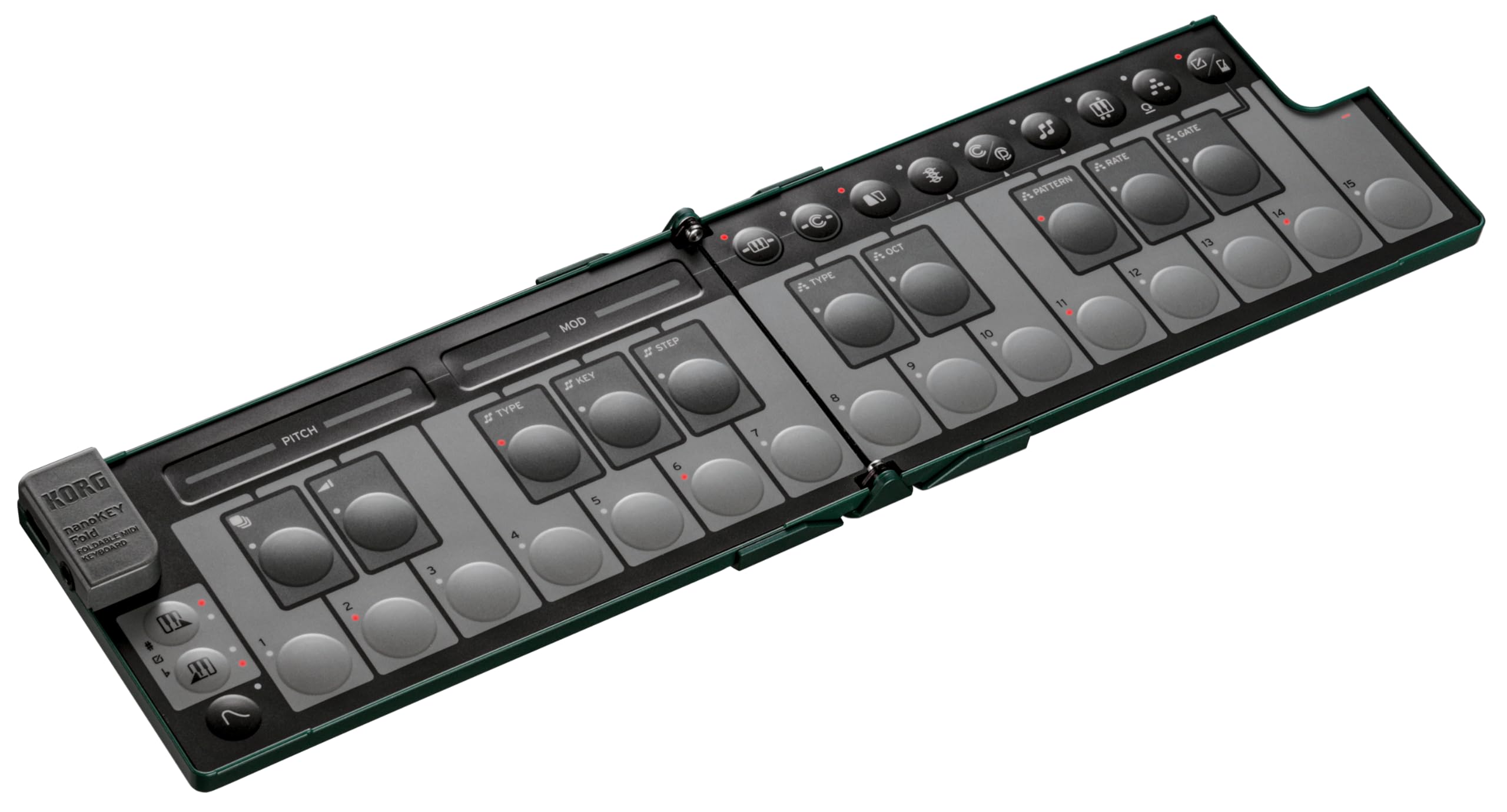 Amazon.com: Korg nanoKEY Fold | Foldable MIDI Keyboard - Alpine
