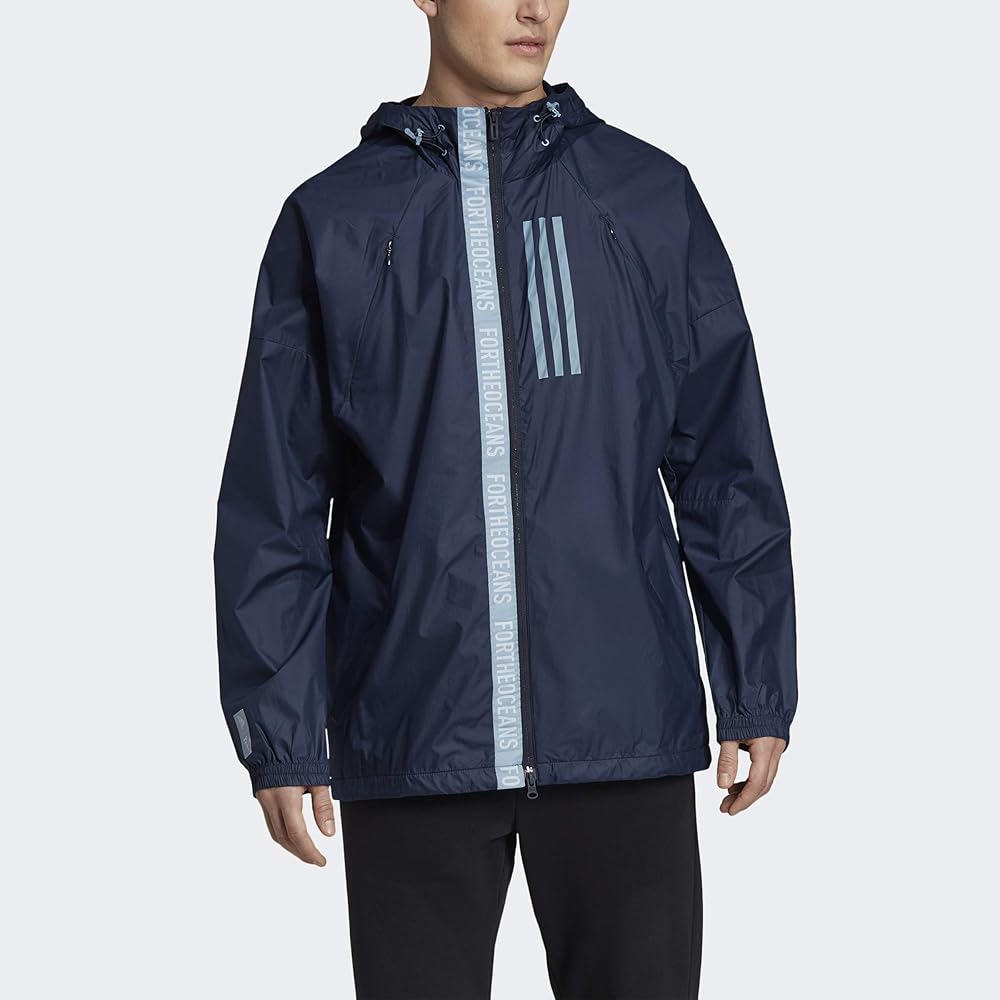 Amazon.com: adidas Men's W.N.D. Parley Jacket, Legend Ink, Large