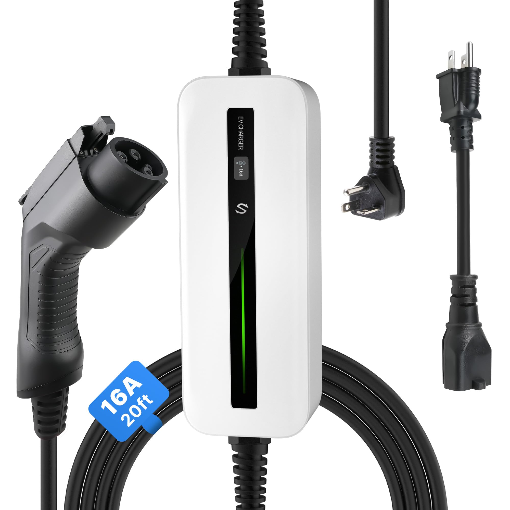 Amazon.co.jp: Morecevse EV充電器 電気自動車用ポータブル充電器 10 A