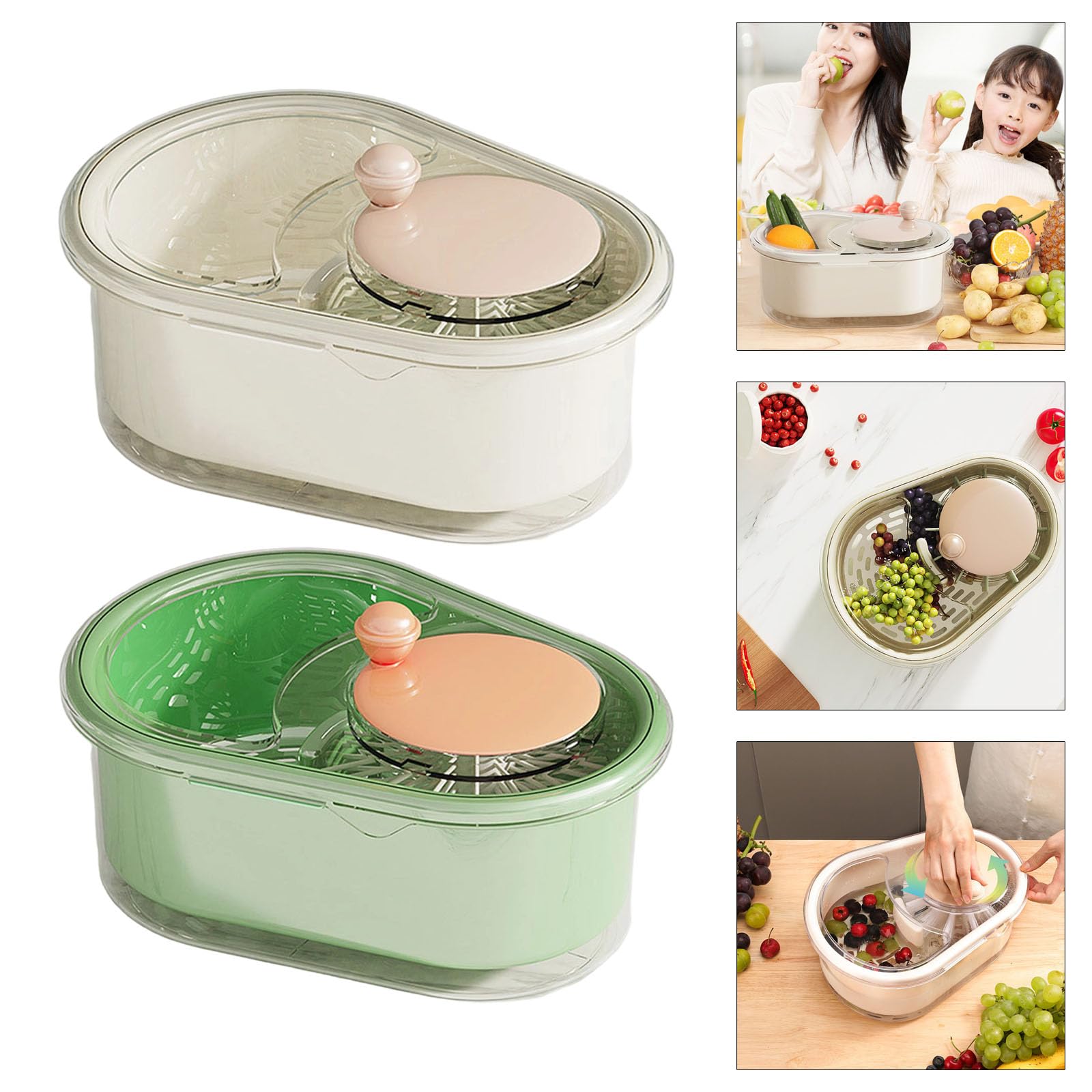 Amazon｜安全で効果的な洗浄のために生産された多機能フルーツと野菜の