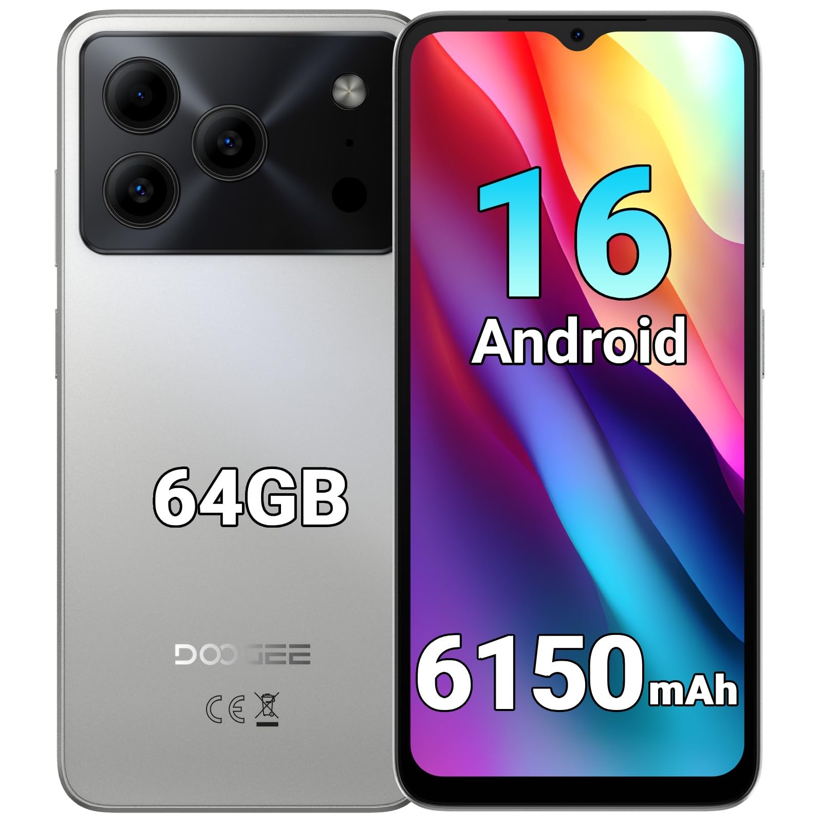 Amazon | 【Android 16 スマホ 新登場】DOOGEE Note56 SIMフリー