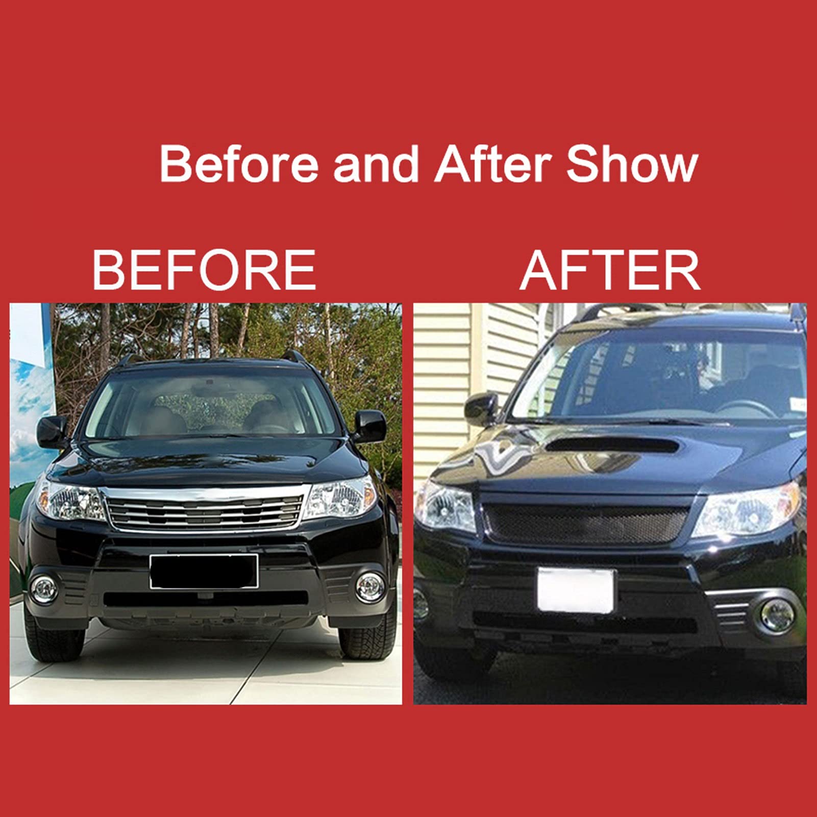 Amazon | XTevu STI スタイル フロント バンパー グリル 交換用 スバル