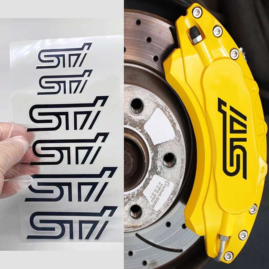 Amazon.co.jp: SPIRIT BEAST STI キャリパーステッカー ブレーキ