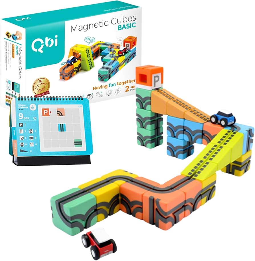 Amazon.co.jp: Qbitoy(QBI) BASIC 23ピース 車2台入り キッズ
