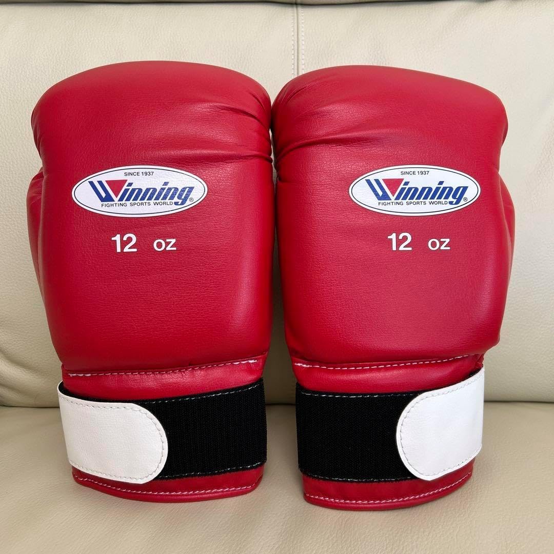 AM-12 Winning ボクシンググローブ 12oz 赤 12オンスWinning