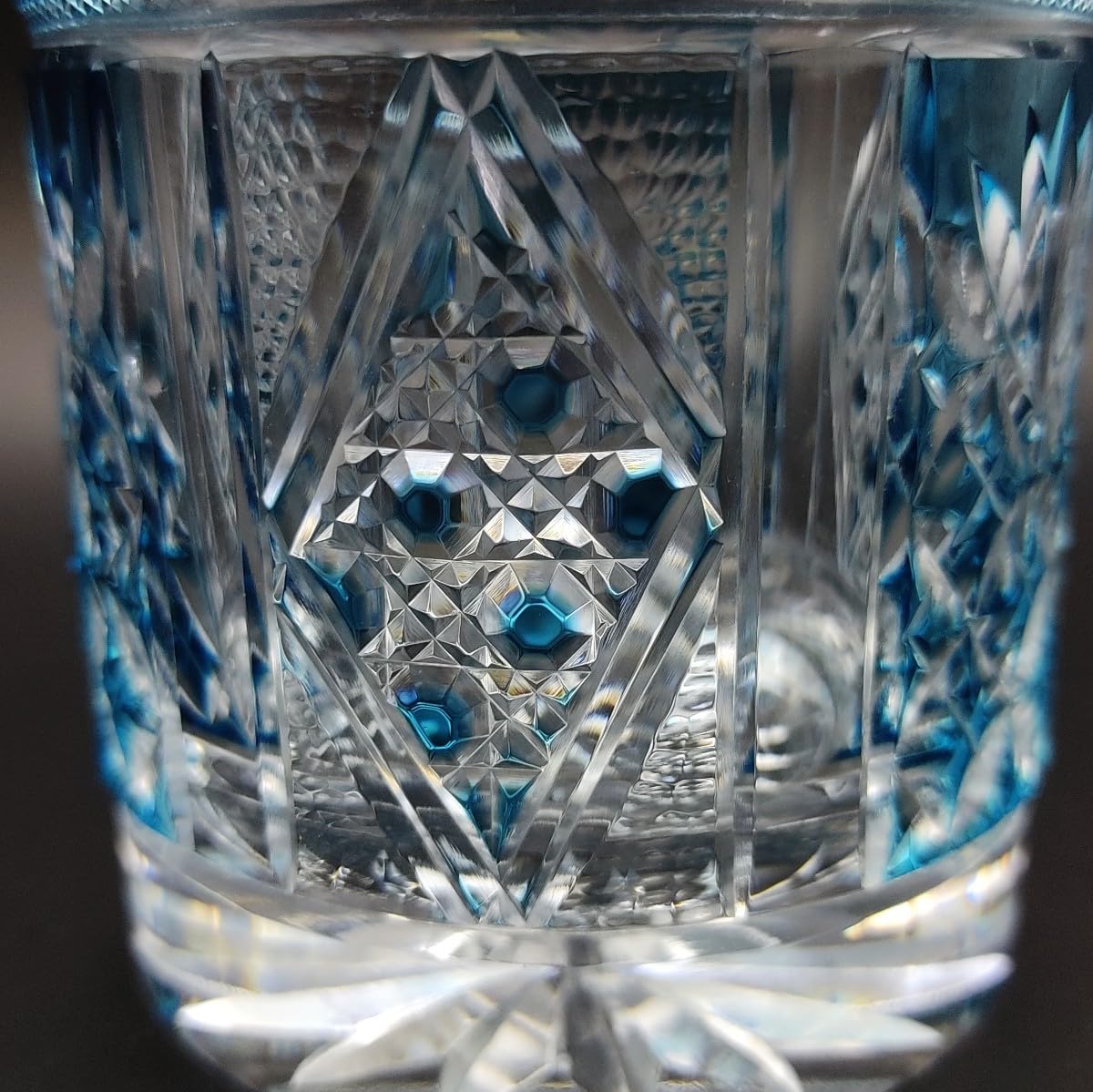 希少❗️薩摩切子 阪本光男 作 ぐい呑 切子グラス