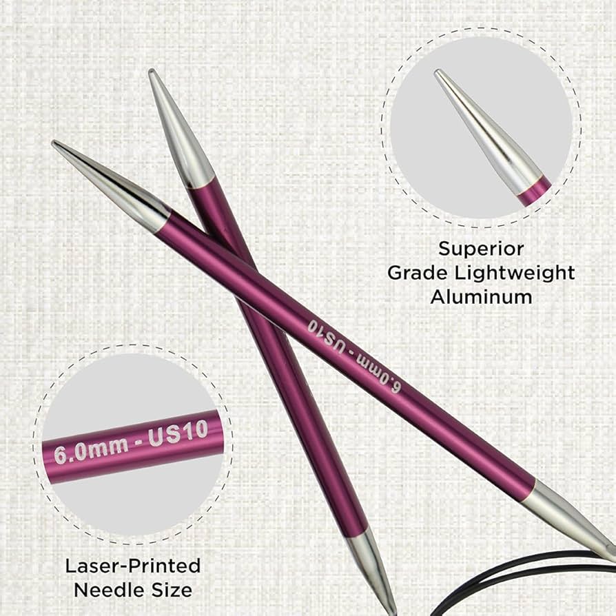 Amazon.com: KnitPro Zing Fixed Circular Needles 32