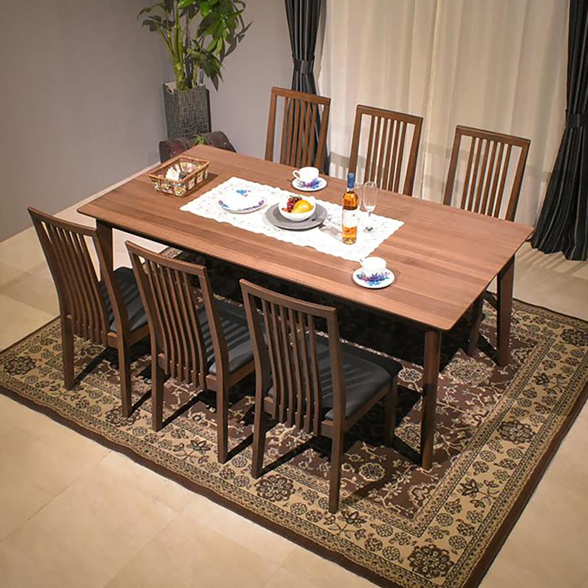 しけのぶ！木製6人がけダイニングテーブル（テーブルのみ） しけのぶ