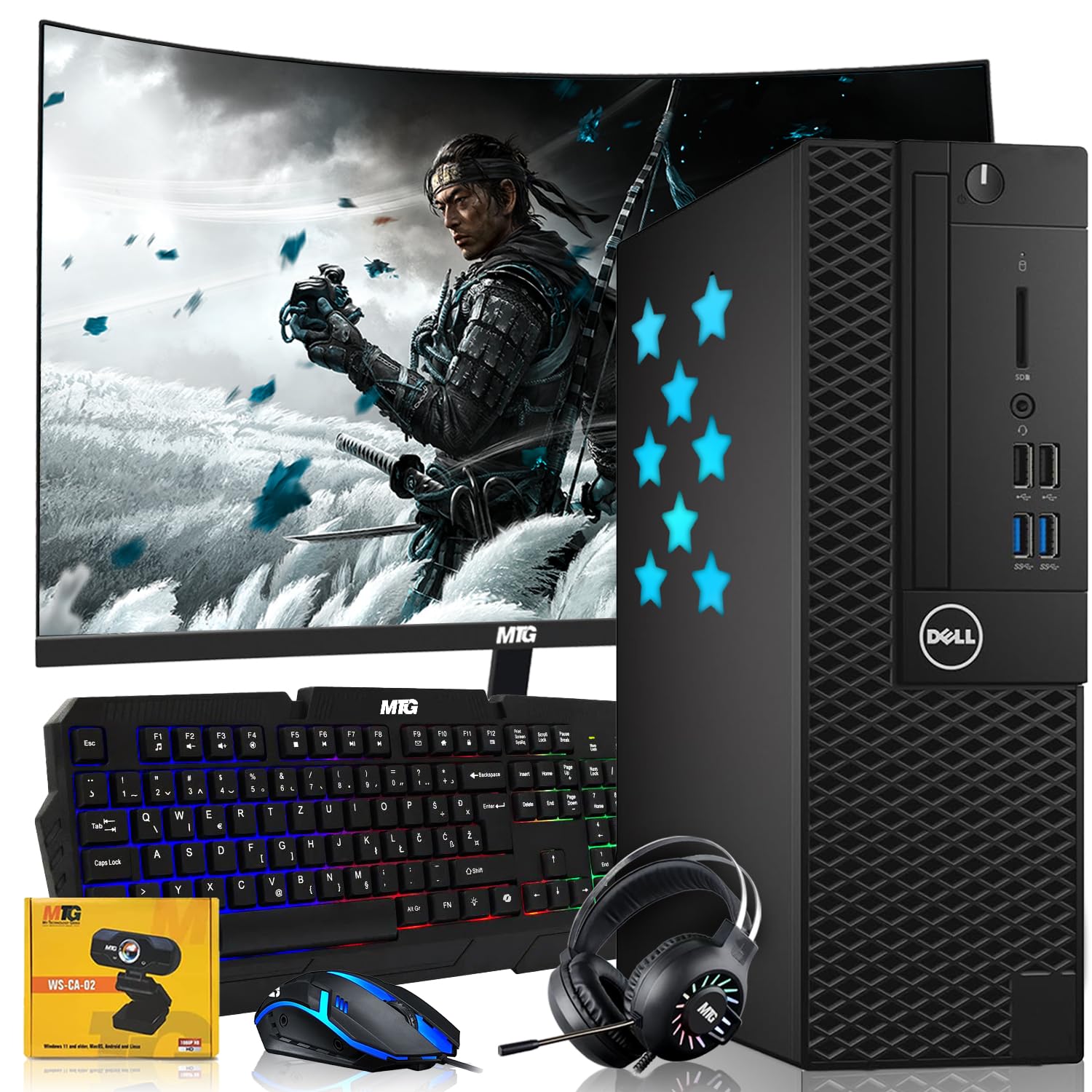 Amazon.com: Dell Desktop PC Gaming Bundle - Core i7, 16GB RAM