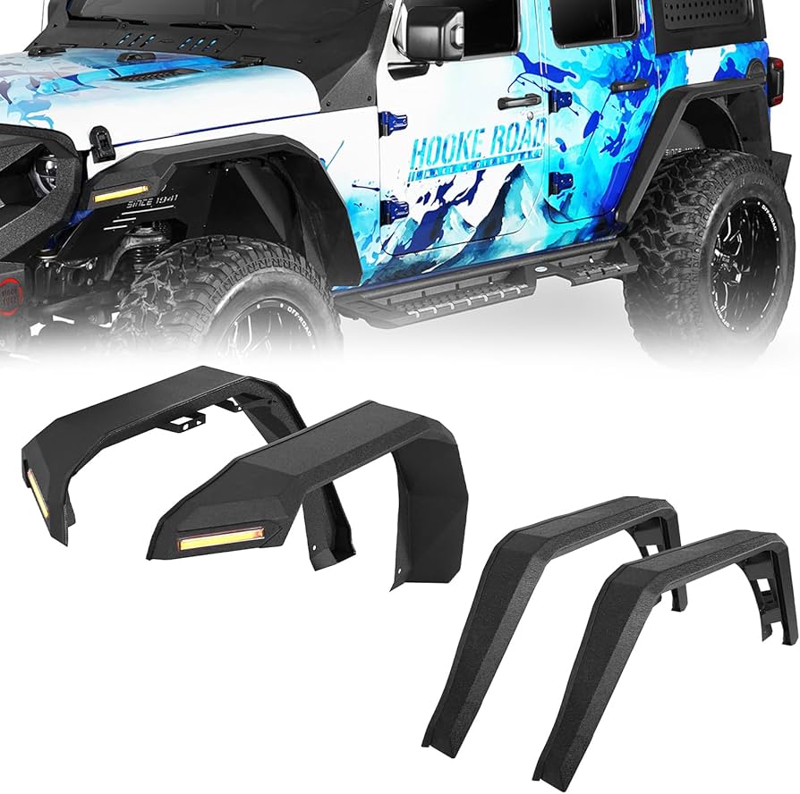 Amazon.co.jp: Hooke Road Wrangler JL フロント&リア フラット