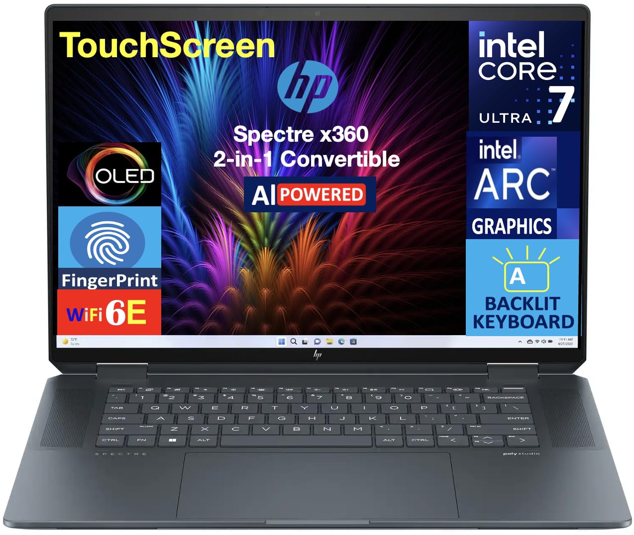 Amazon.com: HP Spectre x360 AI Powered 2-in-1 Laptop 16.0