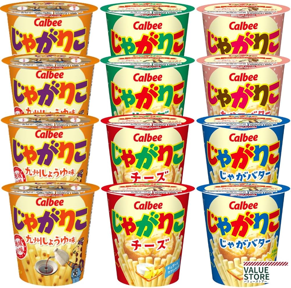 Amazon.co.jp: カルビー じゃがりこ 12個セット サラダ チーズ じゃ