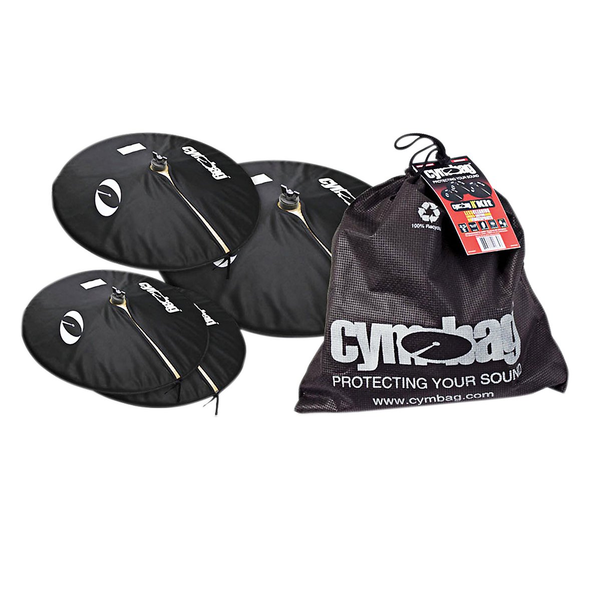 cymbag シンバルカバー14-20インチ4枚セット（収納袋付き） cymbag