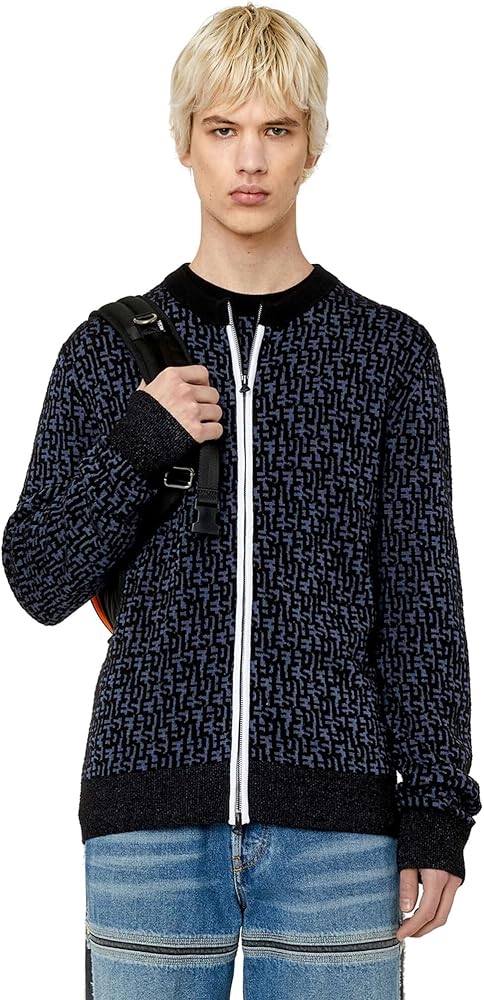 Amazon | [Diesel] [ディーゼル] メンズ ニット ジップアップ