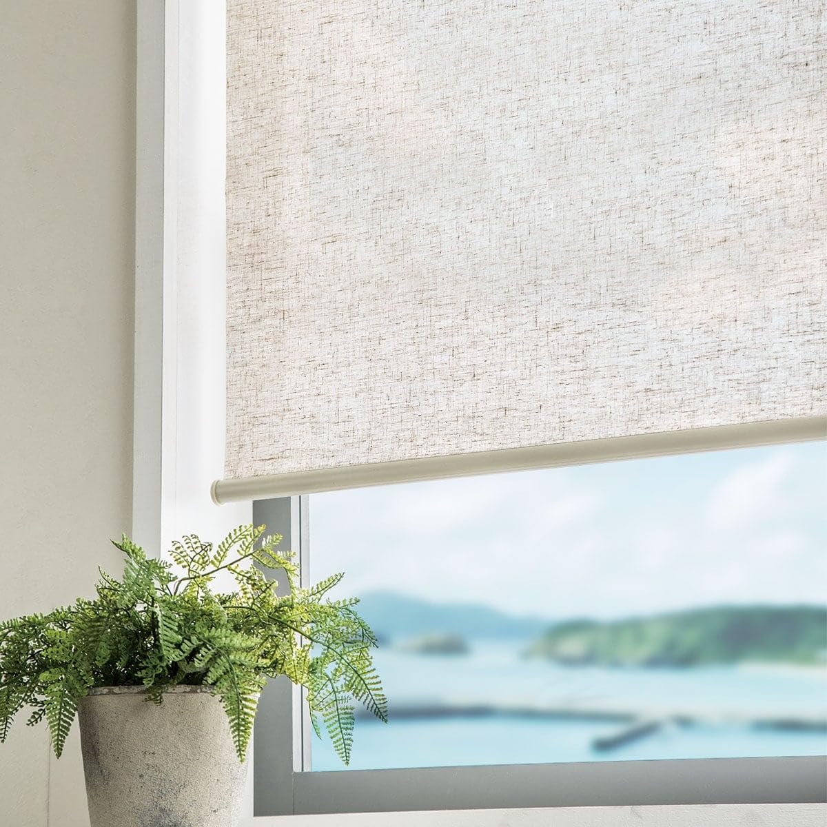 Amazon｜ニトリ(NITORI) 麻入りロールスクリーン レプス 30X180