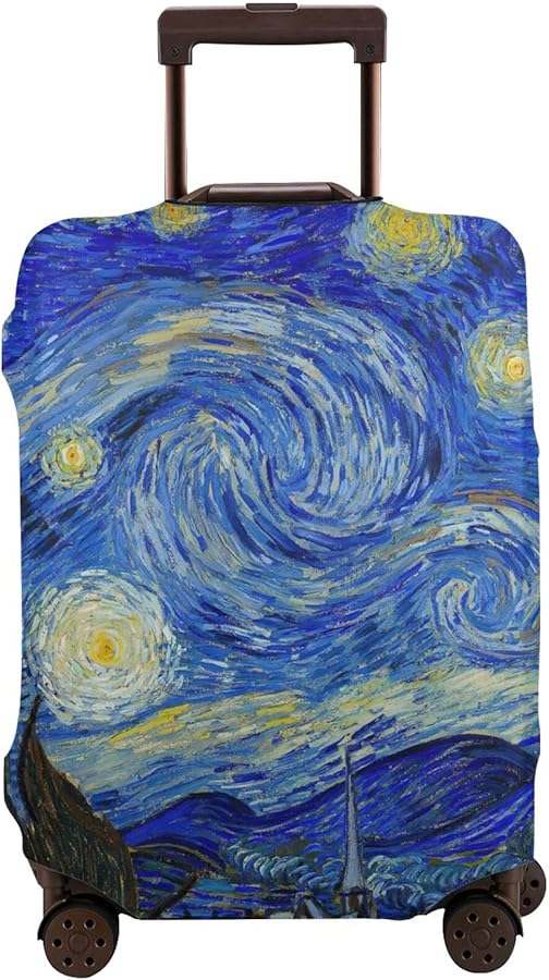 Amazon.co.jp: ファン・ゴッホ 星月夜 スーツケースカバー 伸縮素材