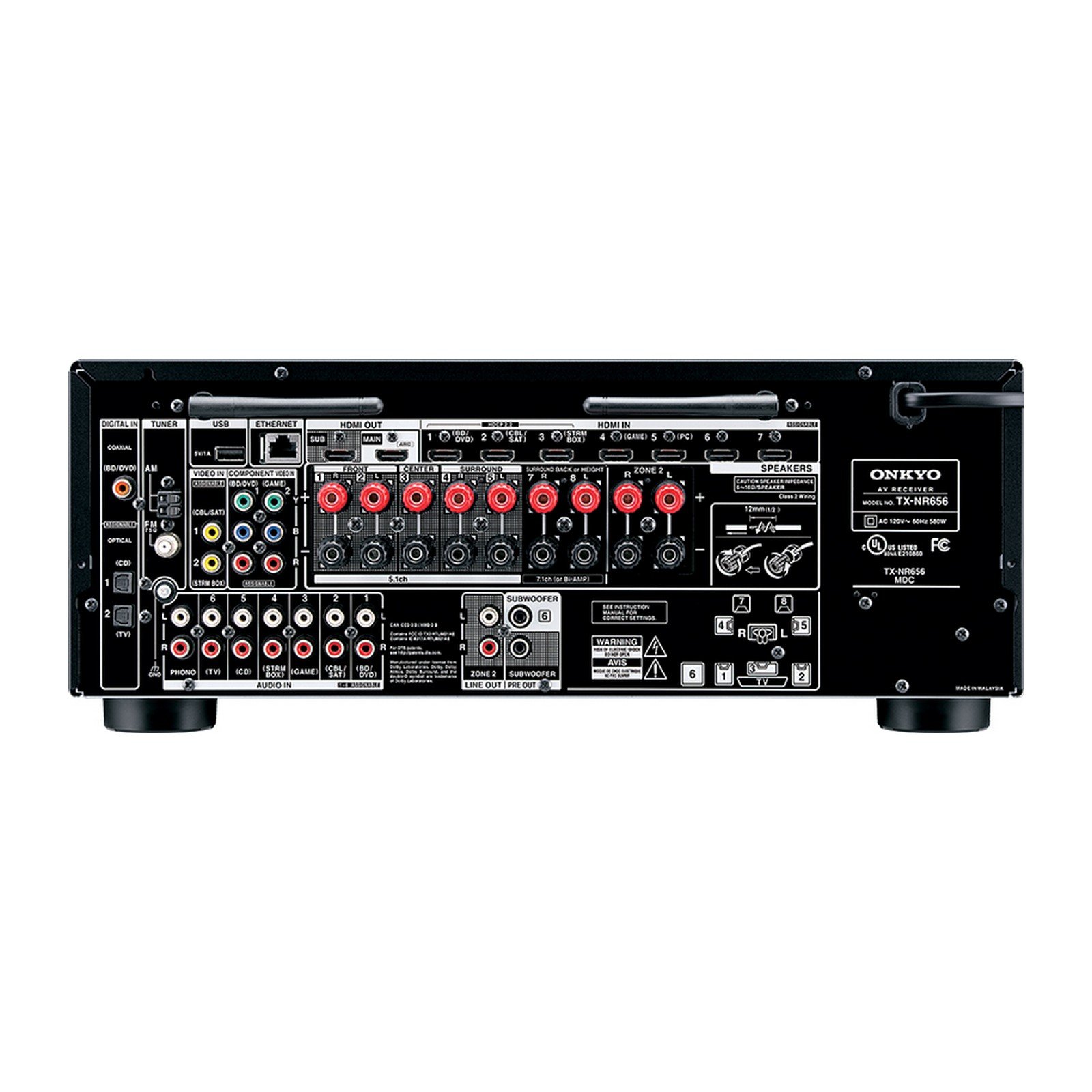 Amazon.co.jp: Onkyo TX-NR656 7.2 Channel Network A/V Receiver by