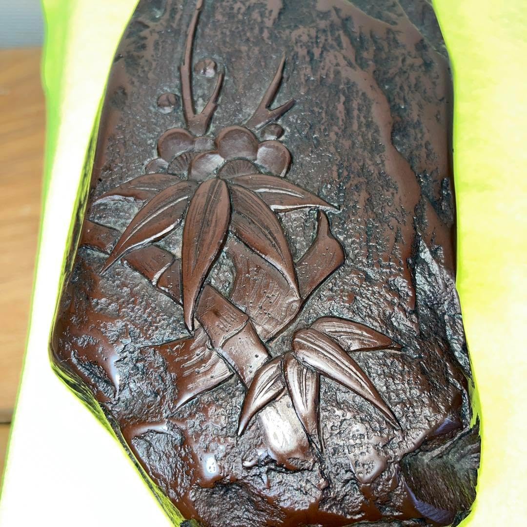 ⭕️赤間硯 新品美品 柳猛作 柳井赤間硯製作所 共蓋付き