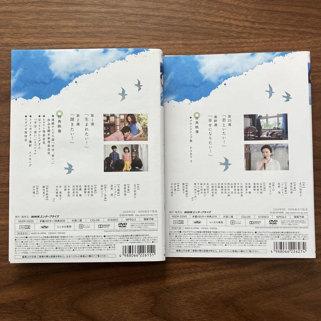 Amazon.co.jp: NHK 連続テレビ小説 半分、青い DVD 全13巻 全巻 セット
