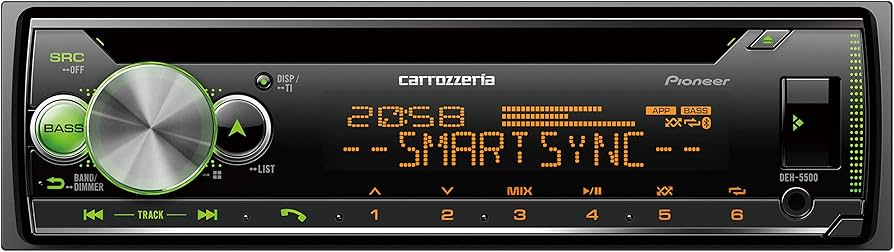 Amazon | Pioneer カーオーディオ DEH-5500 1D CD Bluetooth USB iPod