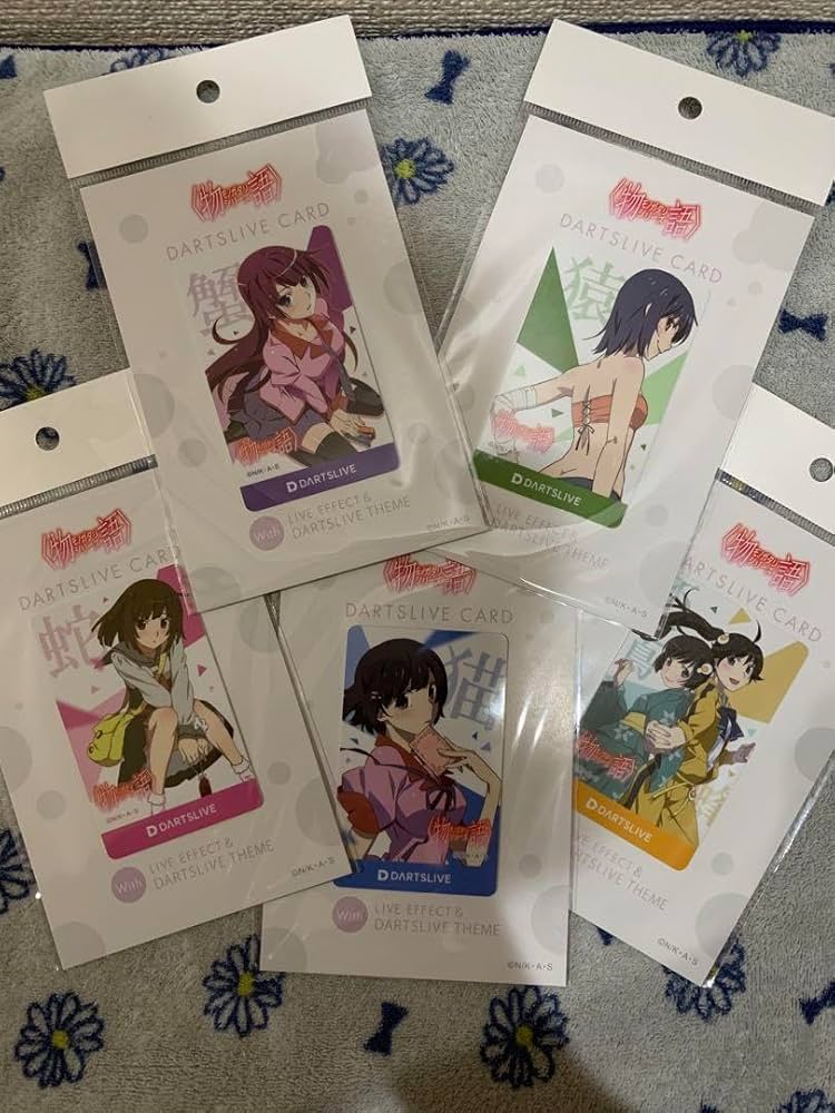 Amazon.co.jp: ダーツライブカード 化物語 物語シリーズ5種セット KQYO