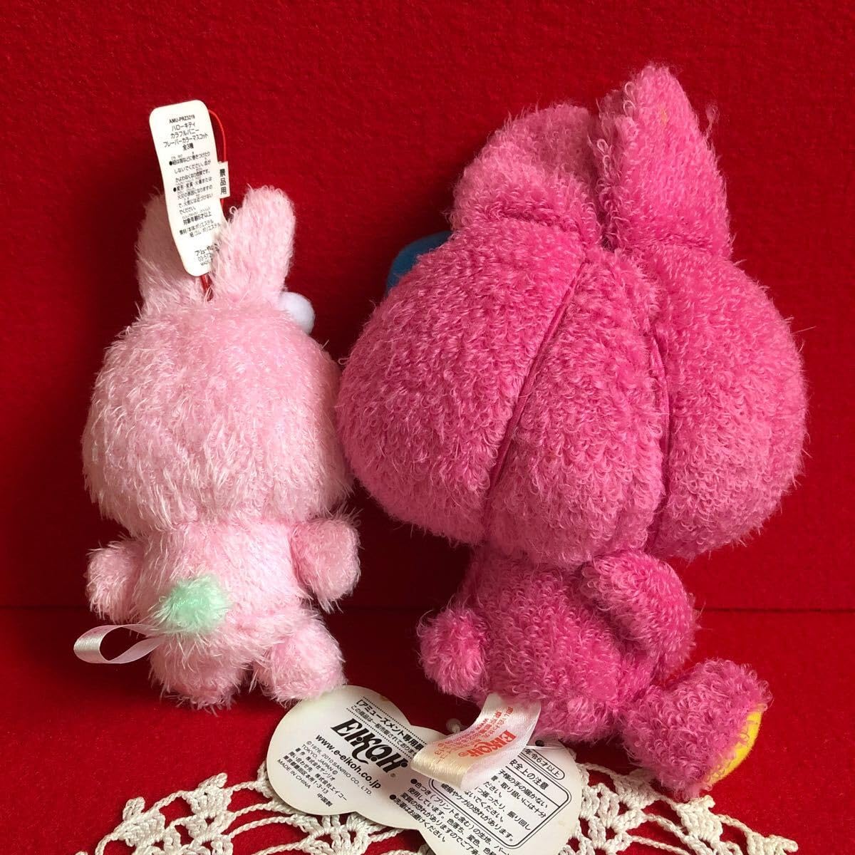 激レア‼️】サンリオ 平成 当時品 うさぎ着ぐるみ キティ ストラップ