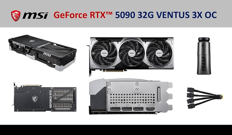 Amazon.com: MSI Ventus 3X FeForce RTX 5090 OC Edition 32 GB GDDR7
