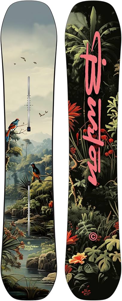 Amazon.com : Men's Burton Custom Camber Snowboard, 154cm, Jungle