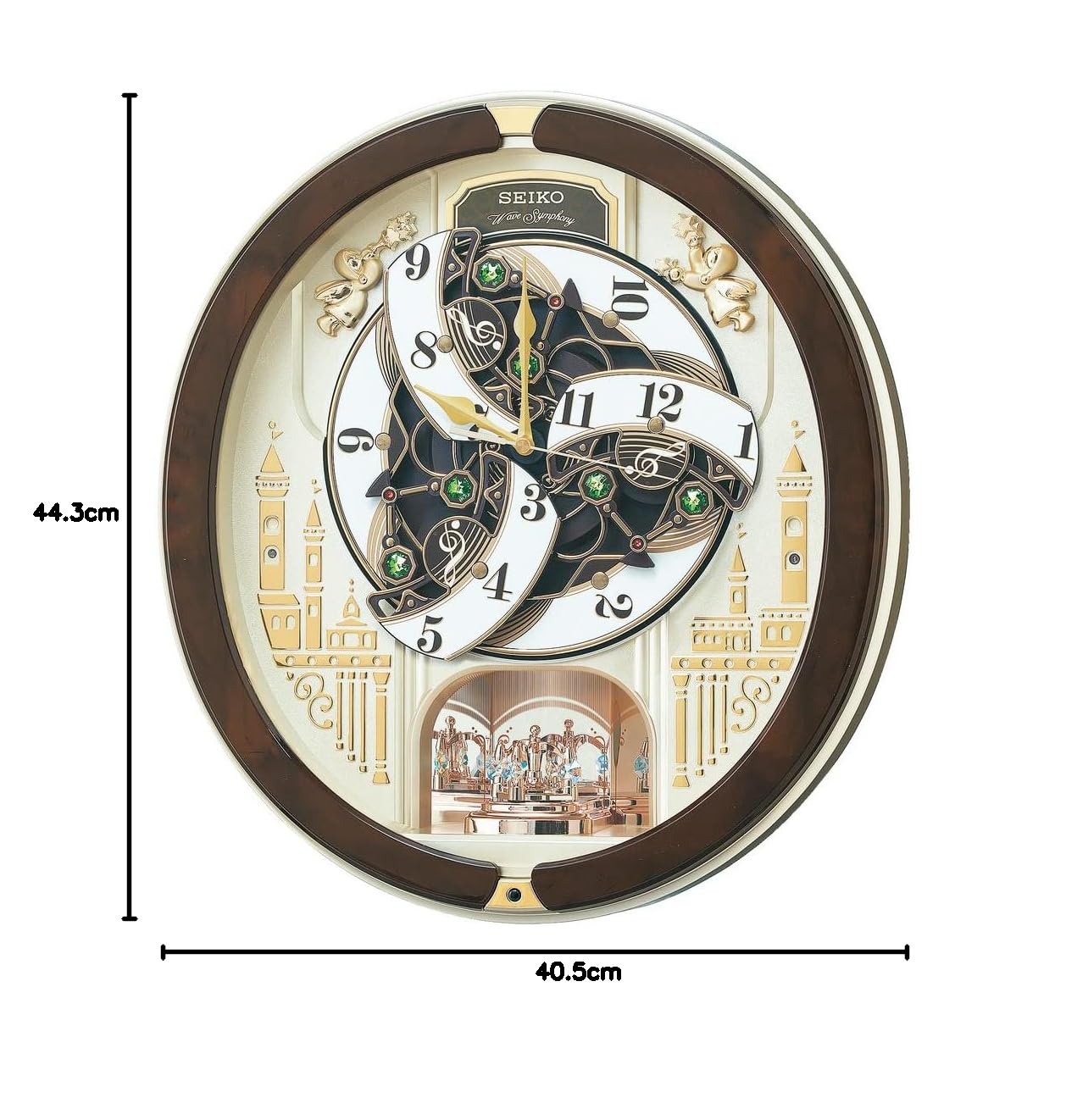 Amazon.co.jp: セイコークロック 掛け時計 からくり時計 電波時計