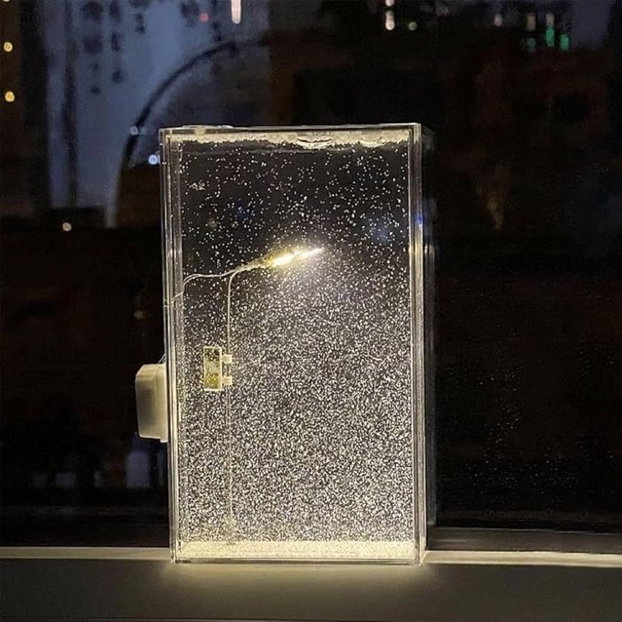 Amazon.co.jp : Haixifry 雪の夜街灯 DIY 素材 セッド 流れる街路灯 街