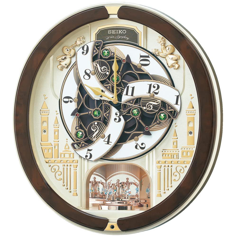 Amazon.co.jp: セイコークロック 掛け時計 からくり時計 電波時計
