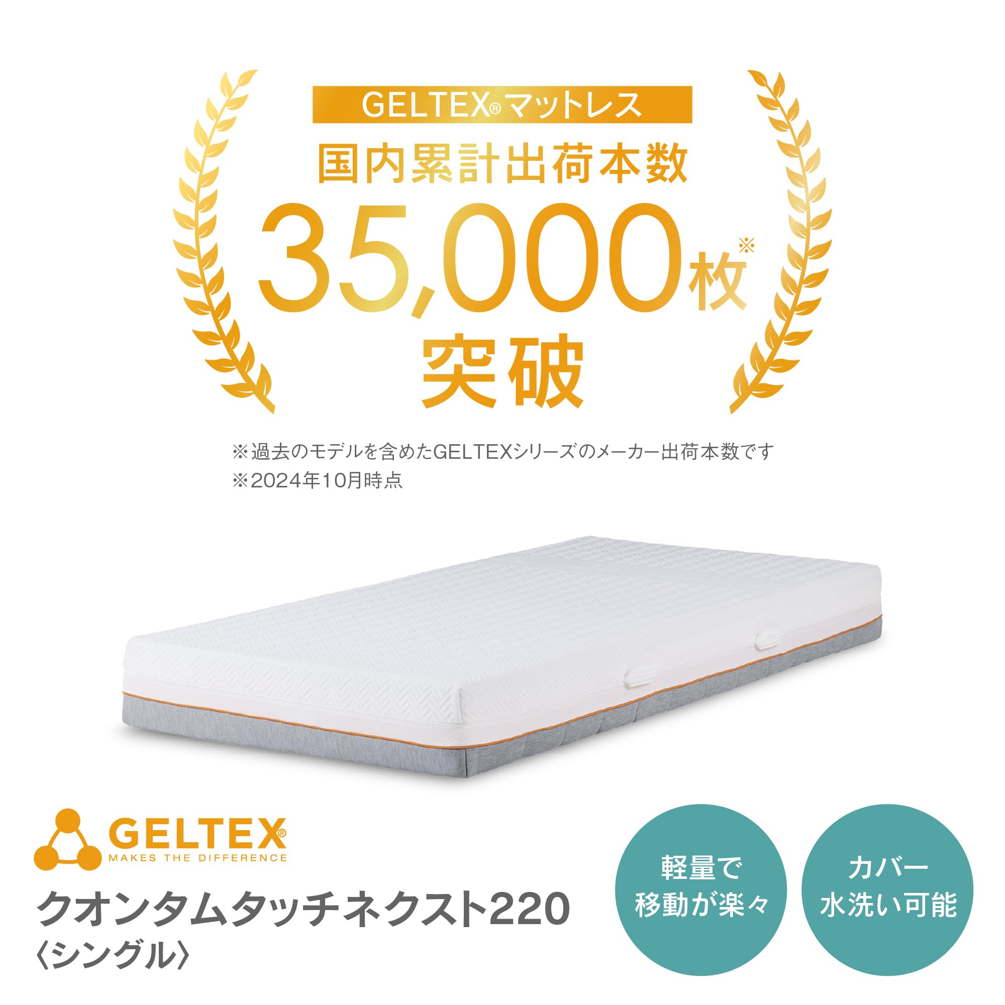 Amazon｜GELTEX(ゲルテックス) ドイツ マットレス シングル 厚さ22cm