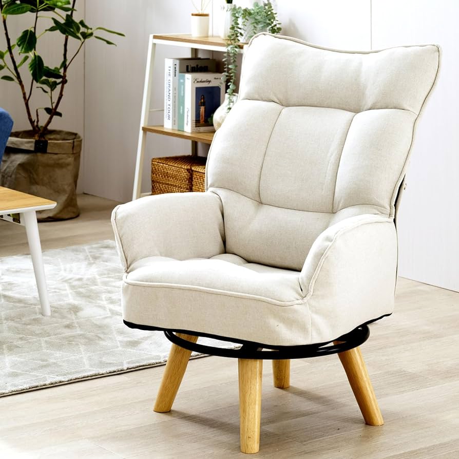 Amazon｜ドウシシャ 包み込まれる座り心地 ハイバック 回転式 一人掛け