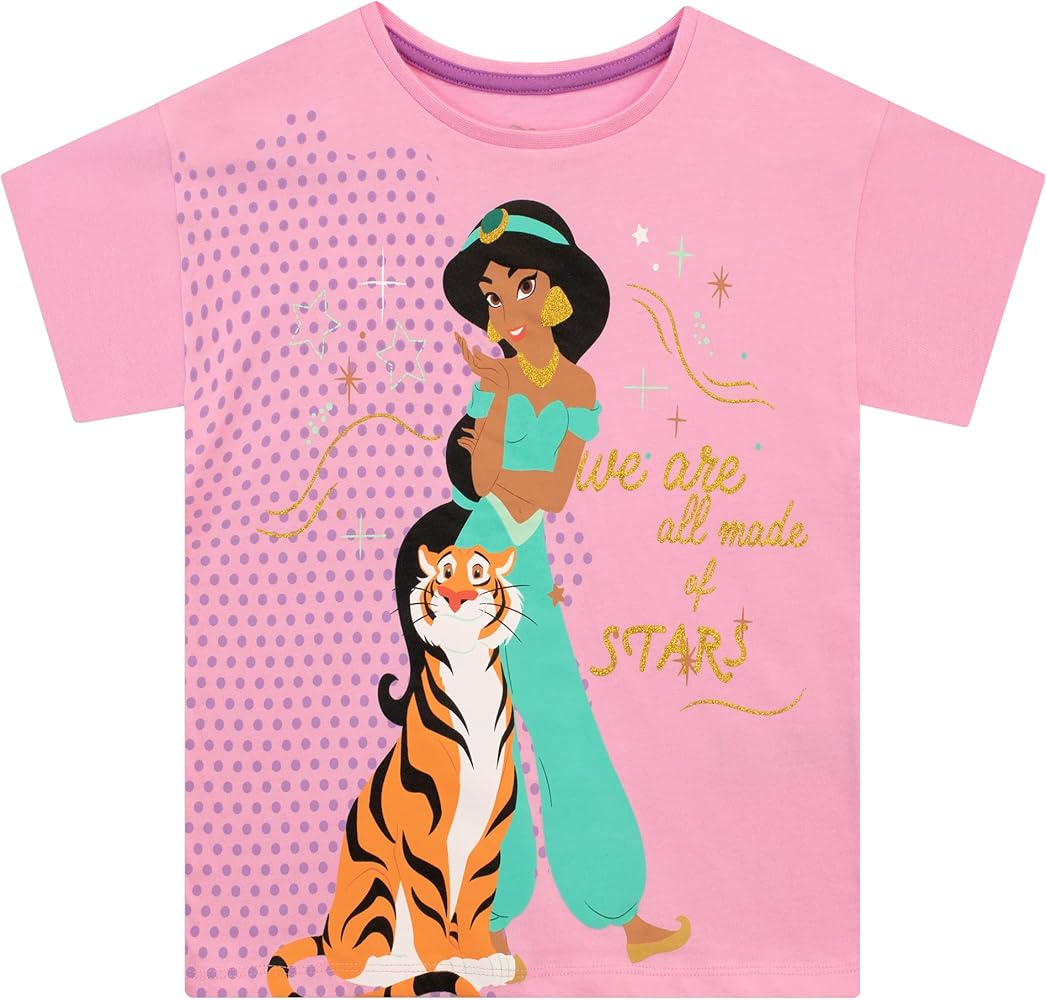 Amazon.com: Disney Girls Princess Jasmine Aladdin T-Shirt Kids
