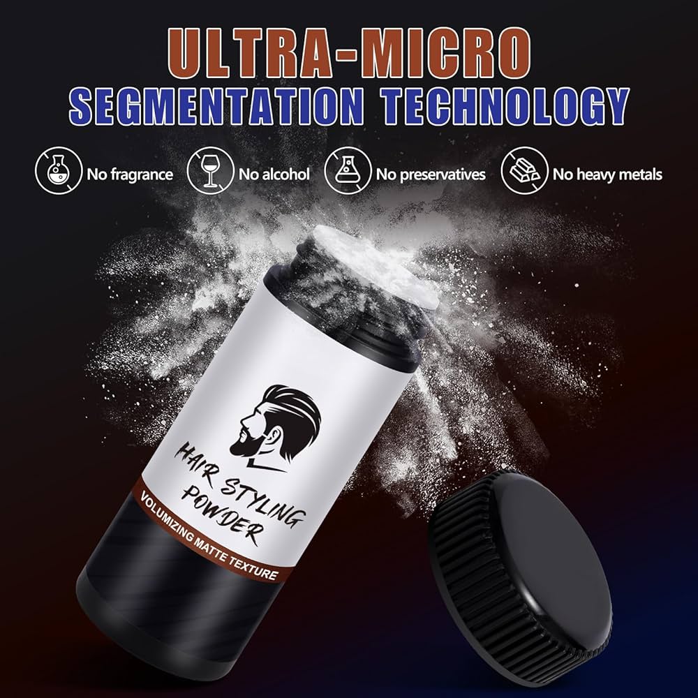 Amazon.com: ISUNRISE Hair Styling Powder for Men - Texture Powder