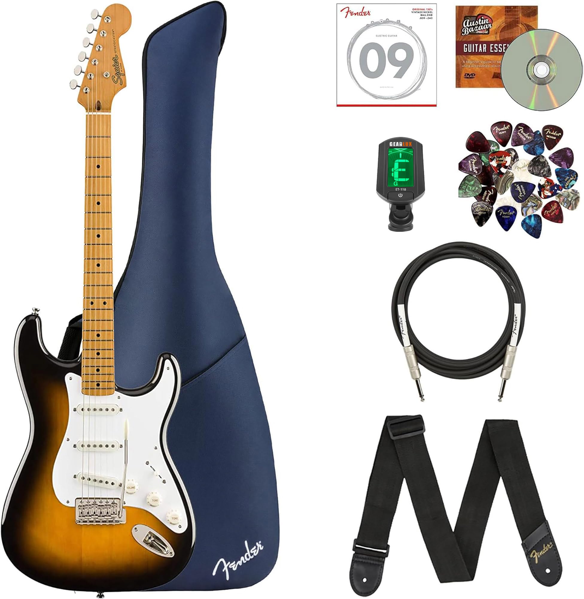 Amazon.com: Fender Squier Classic Vibe '50s Stratocaster - 2-Color