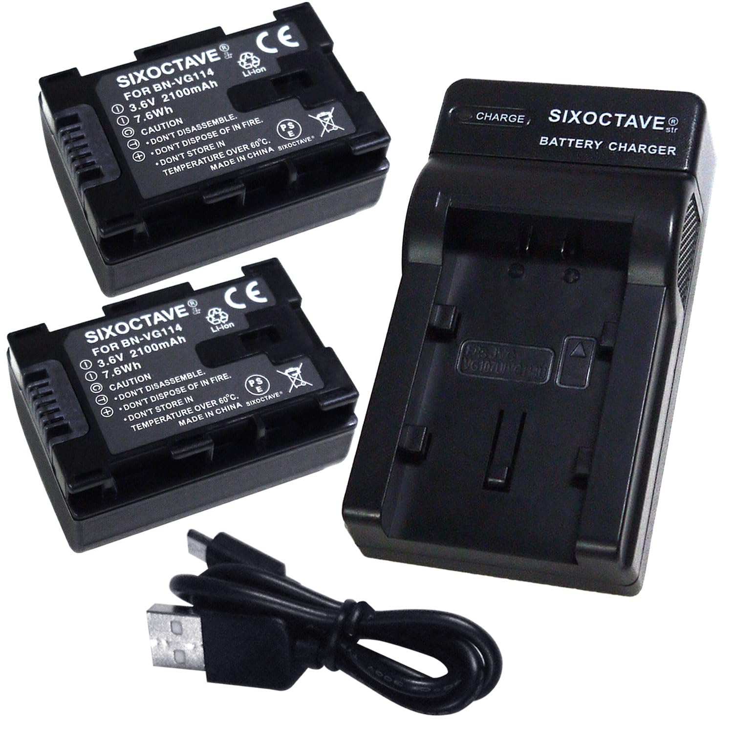 Amazon | SIXOCTAVE 日本 ビクター 用 リチウムイオンバッテリー BN