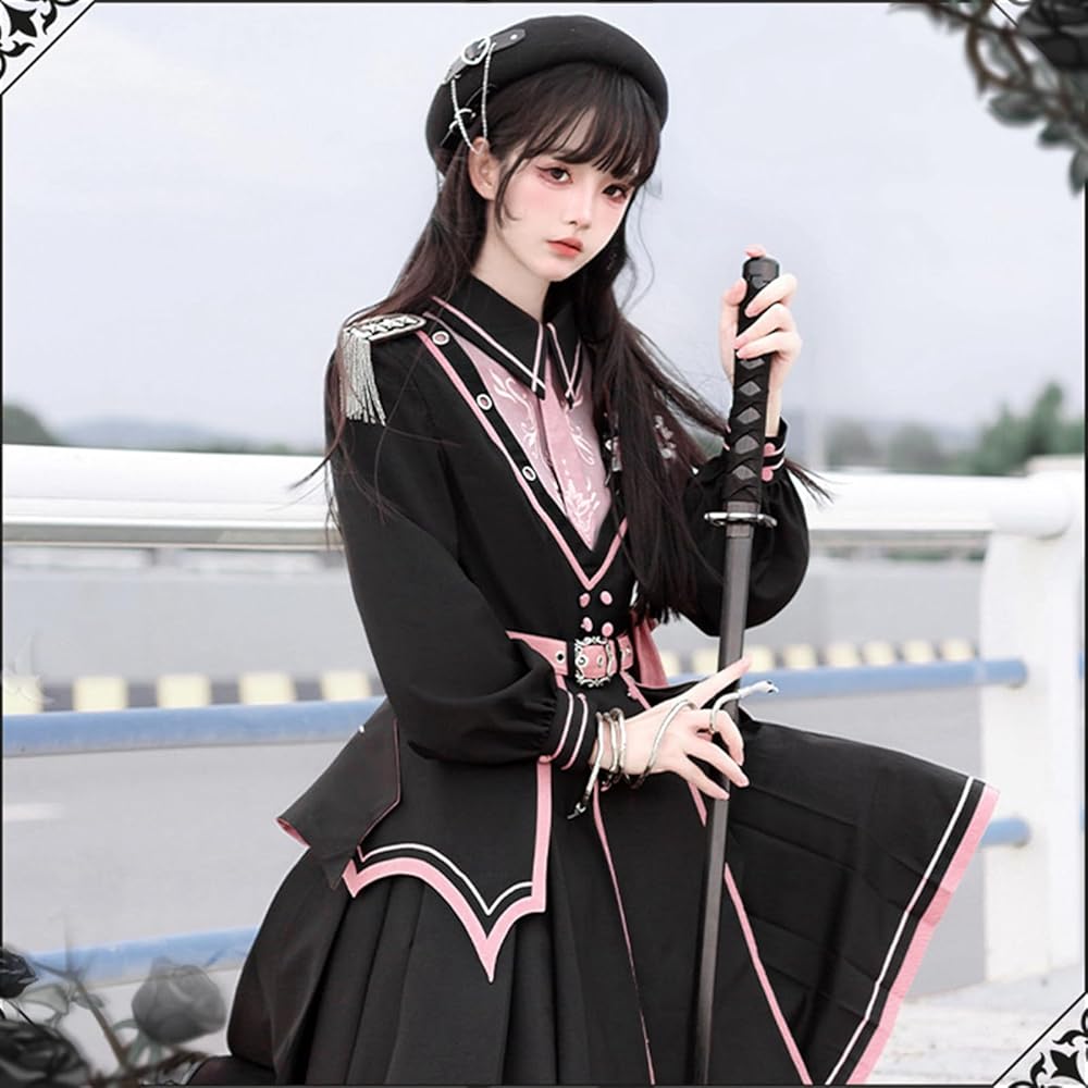 Amazon | [トクとユウ] ロリィタ服 ワンピース 軍服 ミリタリー