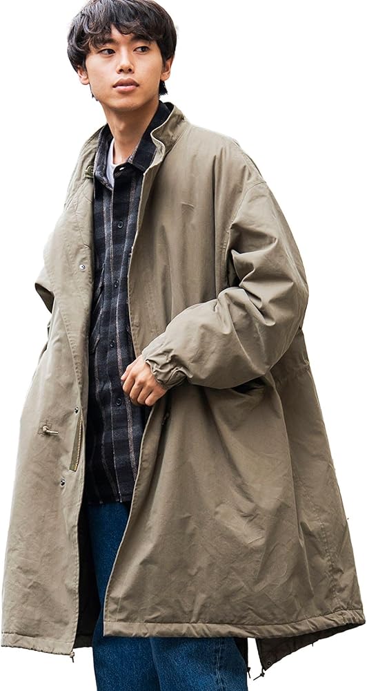 Amazon.co.jp: [ビームスハート] コート フード付き モッズコート