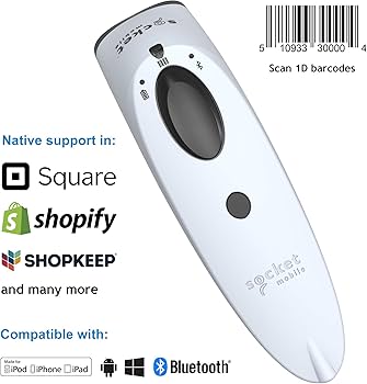 Amazon.co.jp: Bluetooth 1Dバーコードスキャナー（S700:白色) ＋ 充電