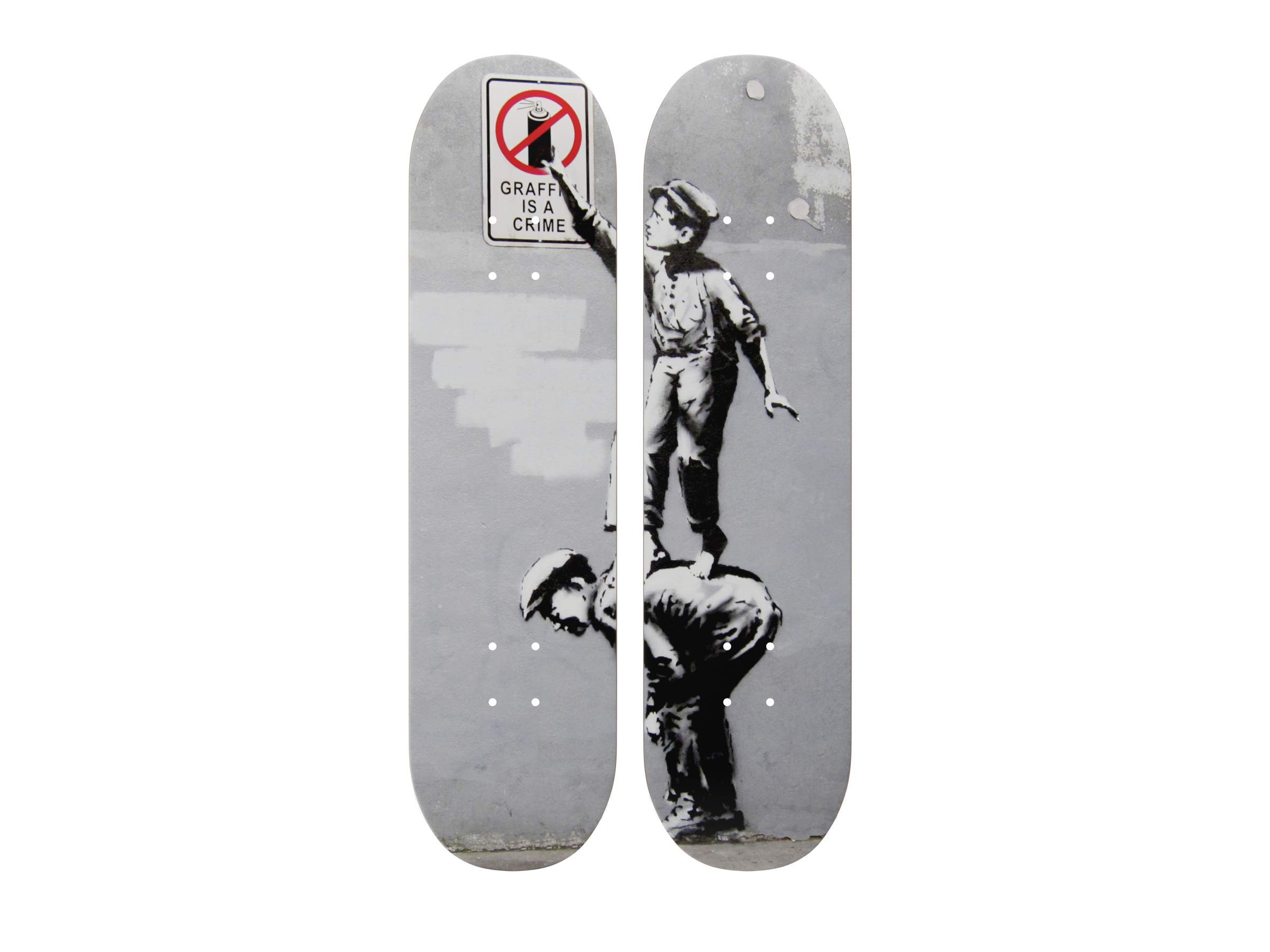 Amazon.co.jp: MUSART 木製スケートボード ディプティク ウォール