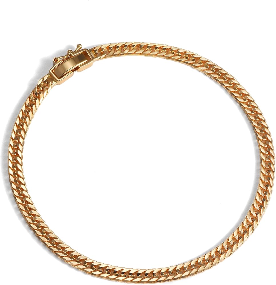 Amazon | [スペランツァ] K18 18金 喜平 ブレスレット 16面ダブル 7g