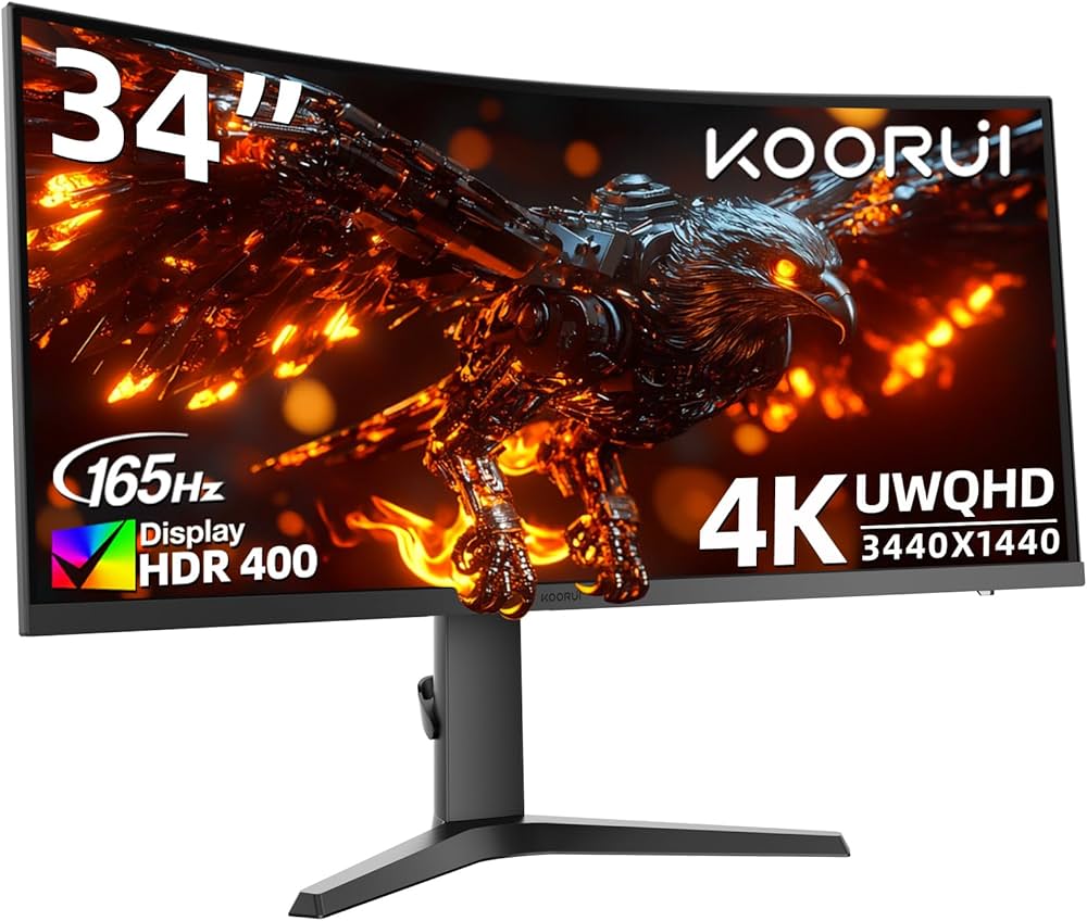 Amazon.co.jp: KOORUI ゲーミング モニター 34E6UC 34インチ 21:9 超