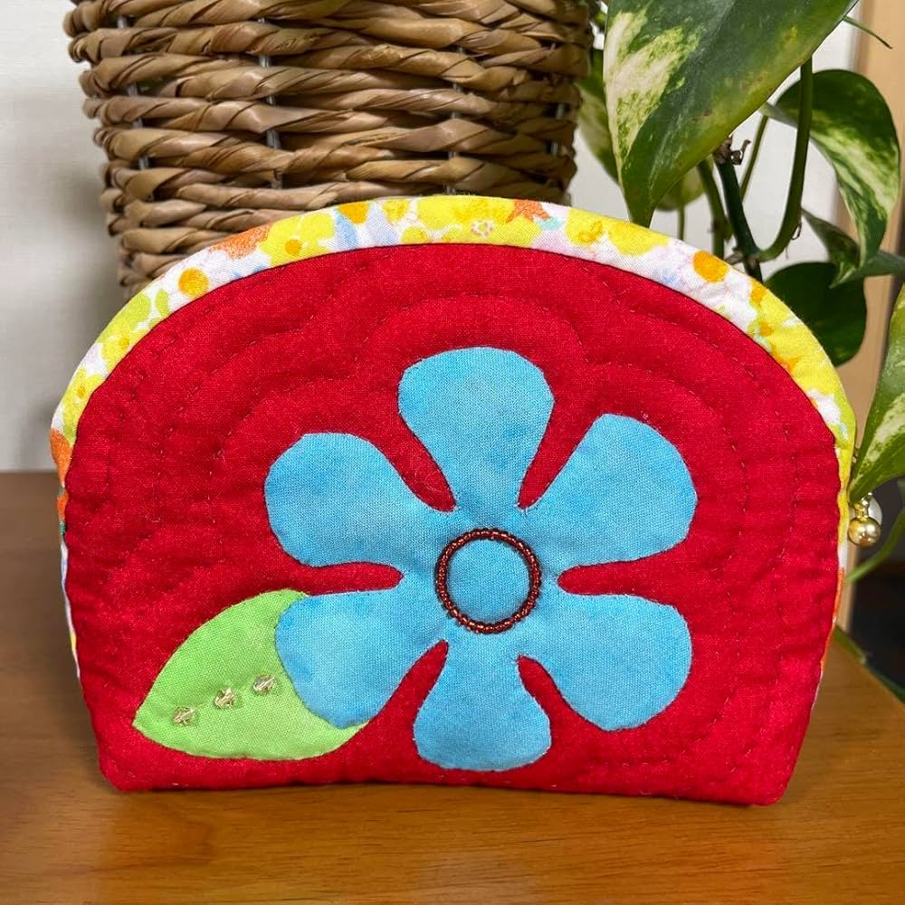 Amazon.co.jp: フラガールポーチ パッチワークキルト ハワイアンキルト