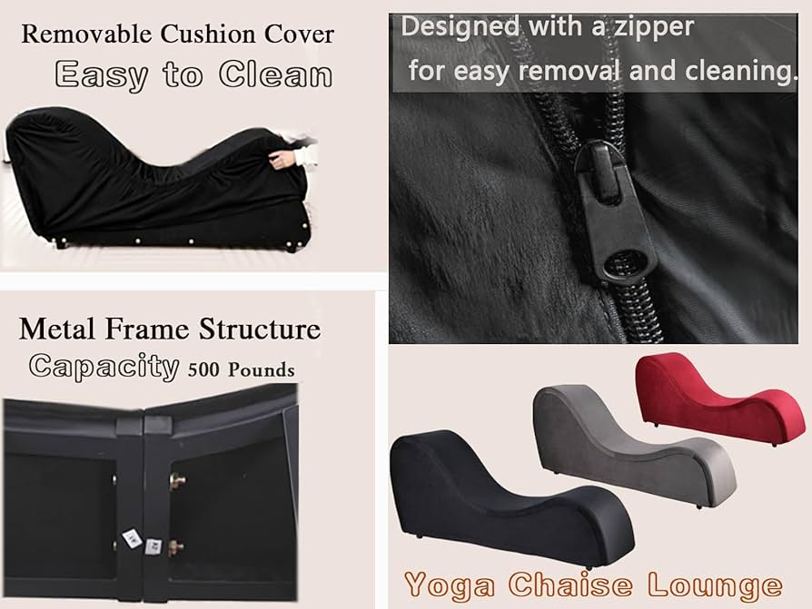Amazon.com: JUBILOOM Yoga Chaise Lounge Chair for Adults, with